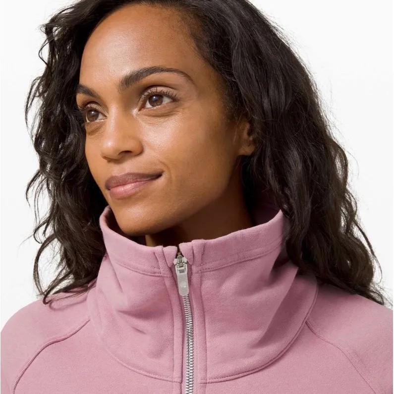 Lululemon Athletica Radiant Pink taupe Zip-Up Jacket size 10 never used - Image 3