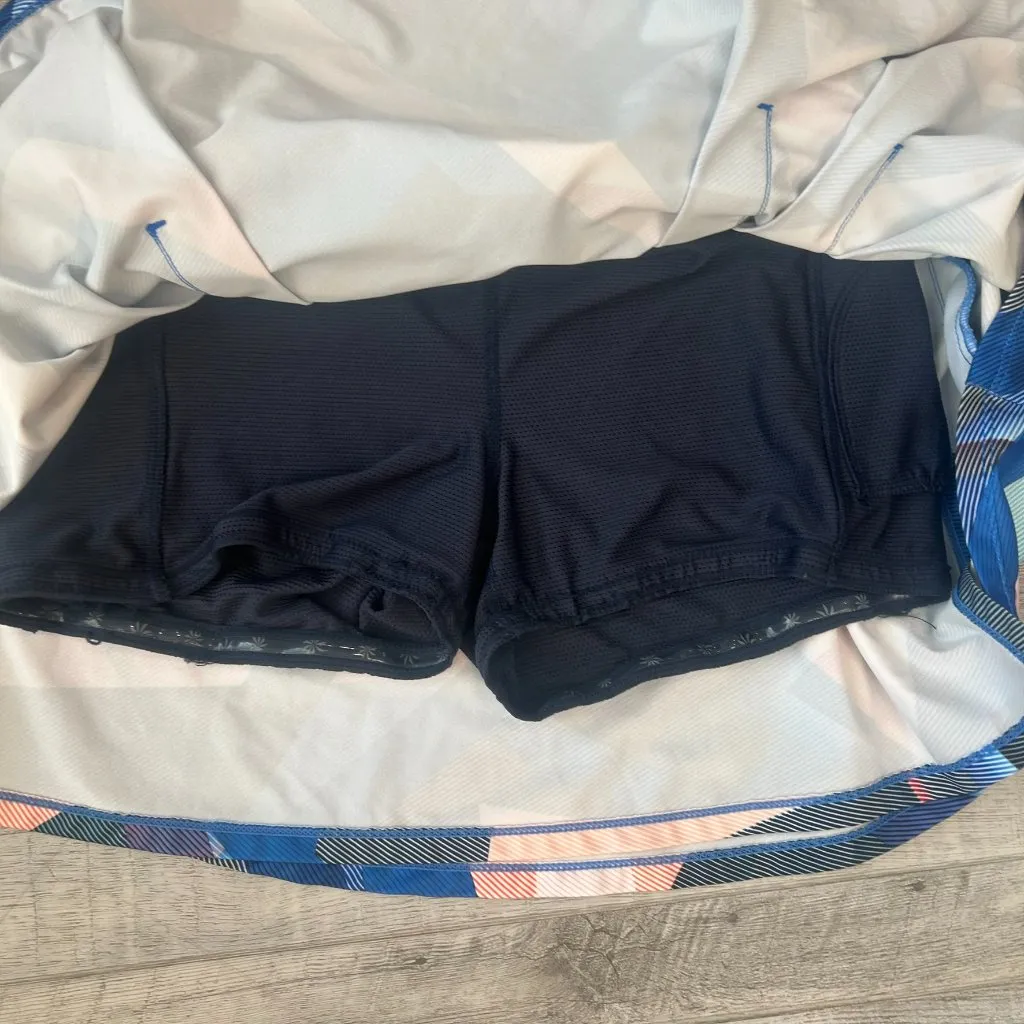 Athleta  Blue Pink Pattern Athletic Skort H38 - Image 3