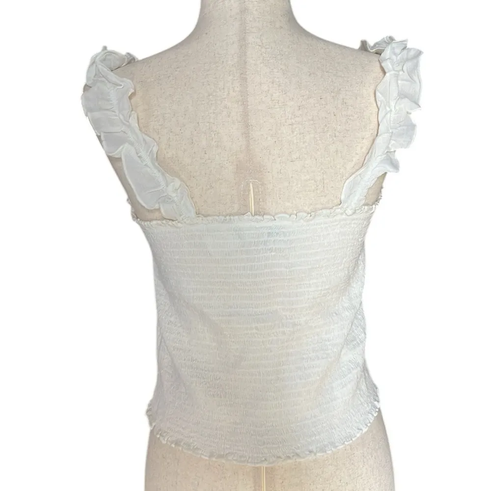 Aerie Smocked tank top with ruffle sleeve - Image 9