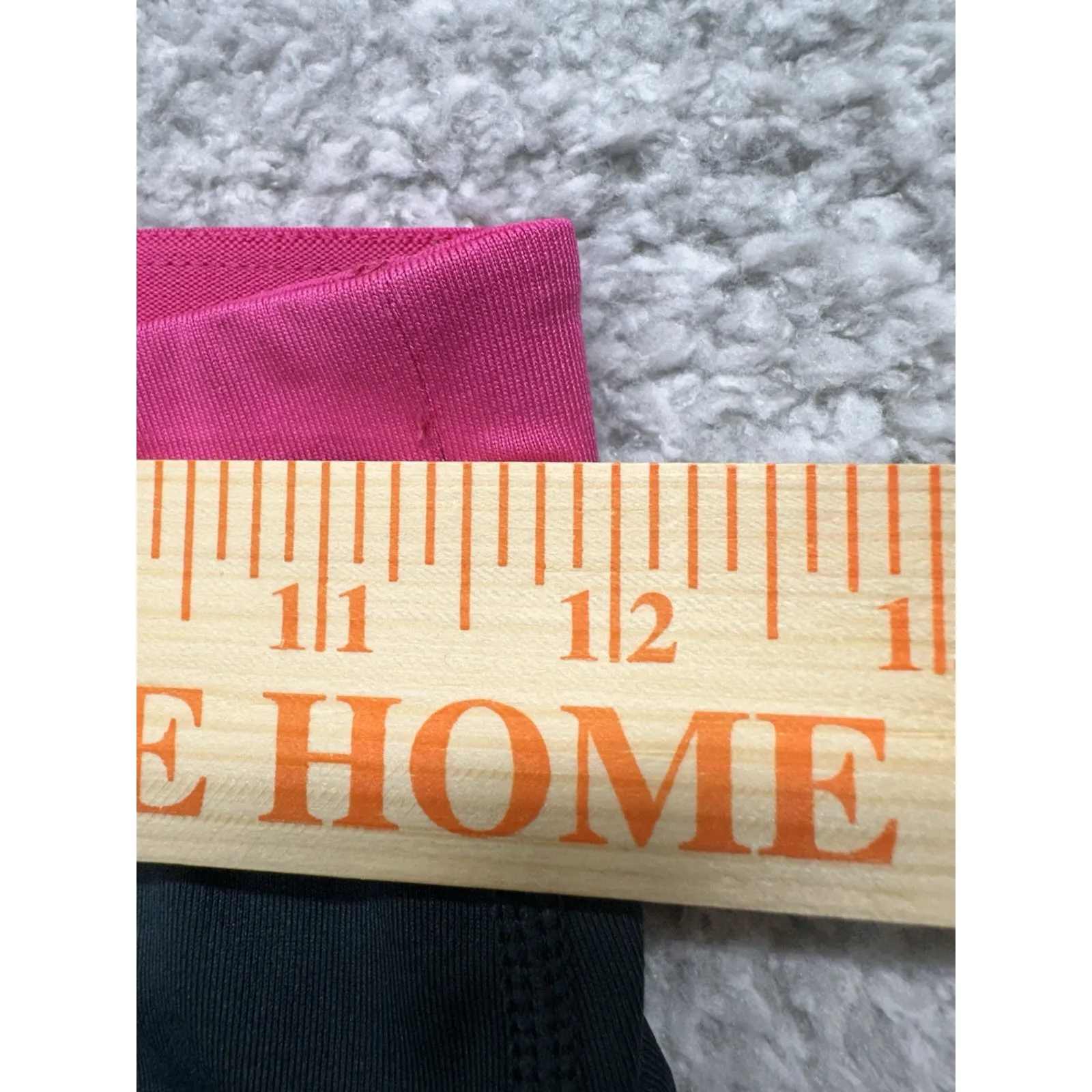 WOMENS NIKE DryFit‎  Gray Pink SoulCycle Cropped LEGGINGS XS Zipper Pocket - Image 9