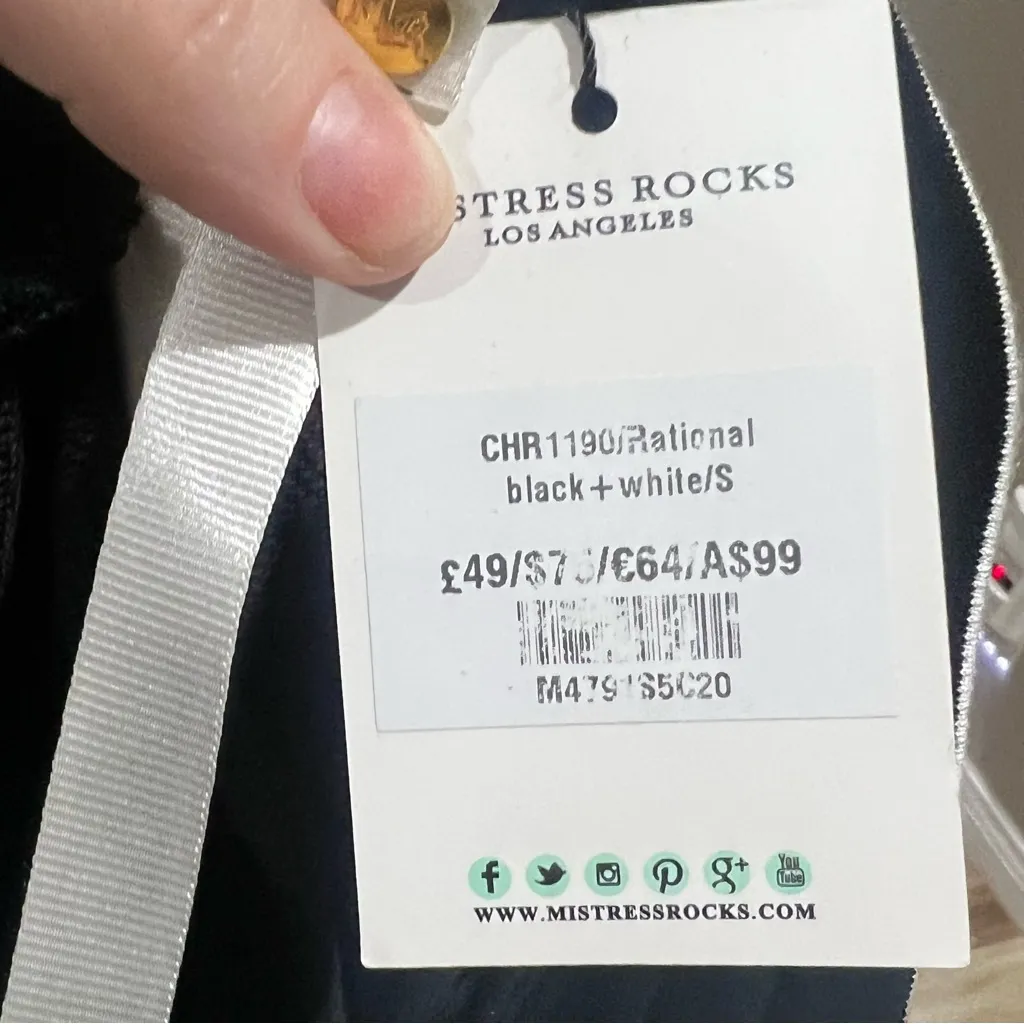 Mistress Rocks  black side tie fleece jogger sweatpants - Image 4