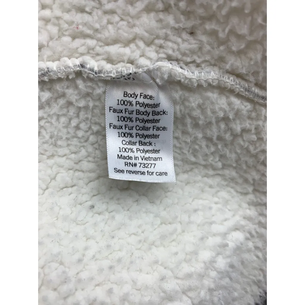 Croft & Barrow Womens Plaid Sherpa Jacket PL - Image 4