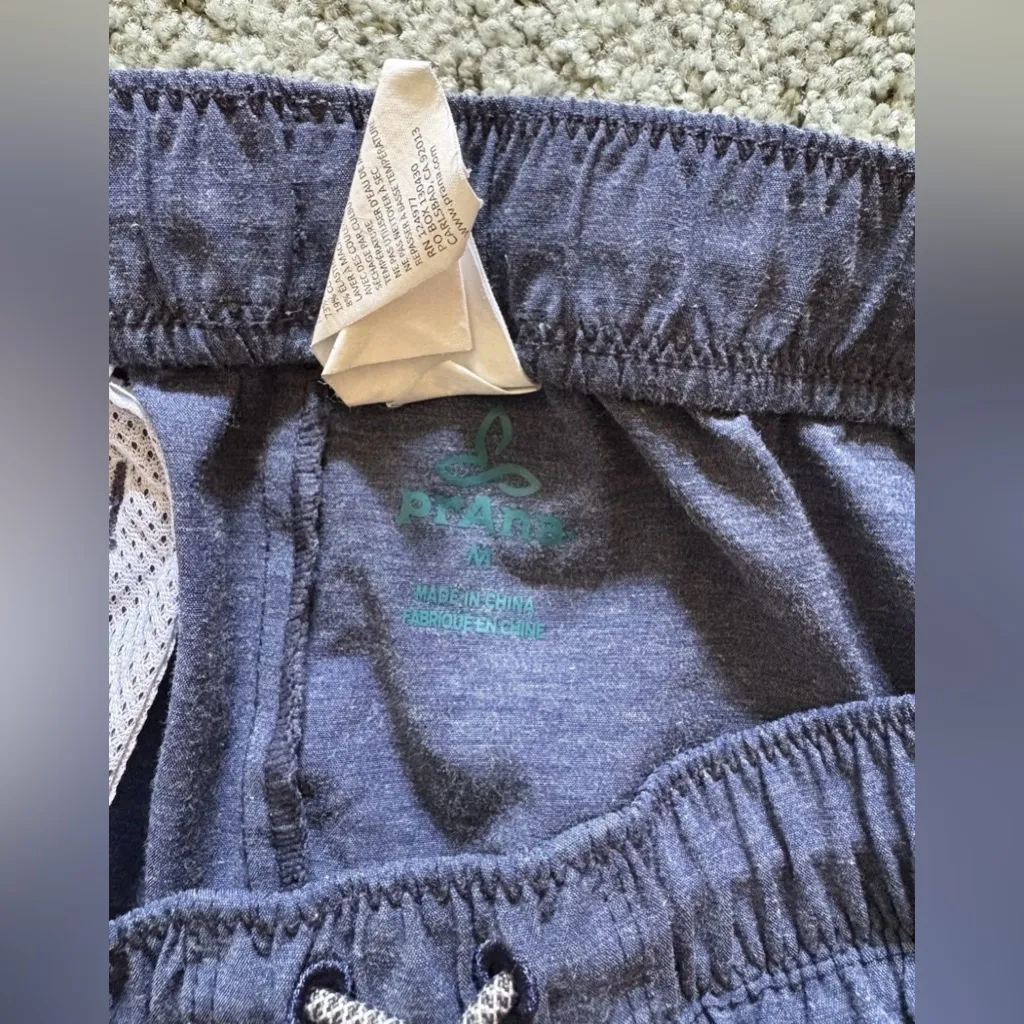 Prana Womens Mariya Pull On Shorts Blue Medium Drawstring Pocket Activewear - Image 7