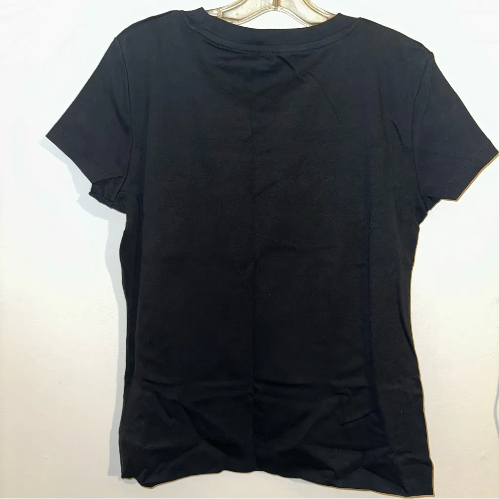 Calvin Klein Women's crew neck shirt with baby Blue Graphic size Large - Image 8