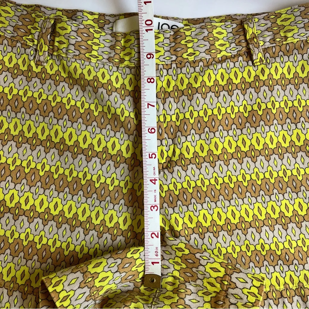 Joe Fresh•70’s Geometric pattern shorts•sz 10 - Image 4