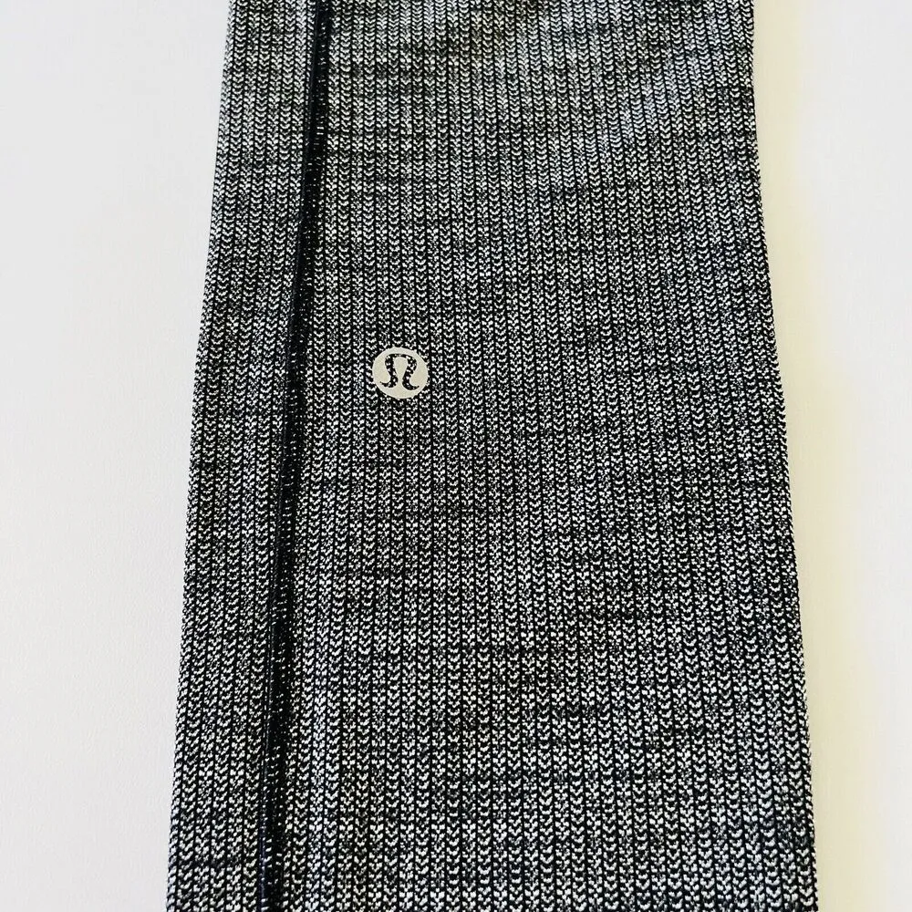 LULULEMON ATHLETICA Knit Heathered Black Speed Up MR Tight 28" Leggings - US 6 - Image 6