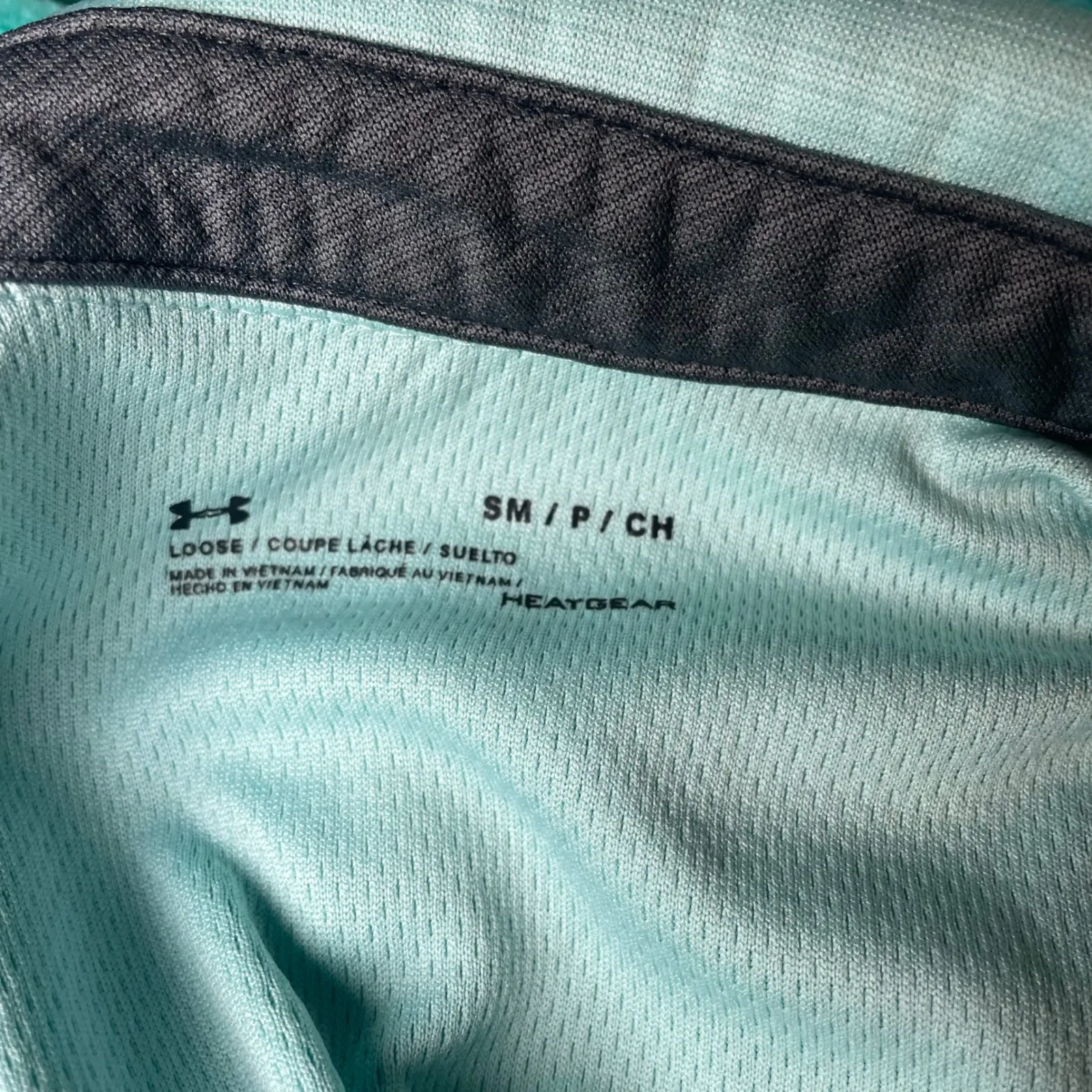 Under Armour HeatGear Polo Shirt Women Small Mint Blue Loose Fit - Image 7