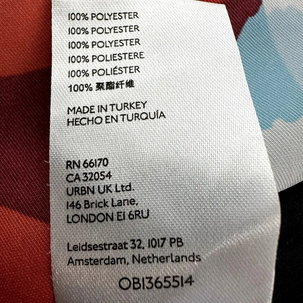 Anthropologie Breezy Wide-Leg Jumpsuit Pull On Pockets Adjustable Blue Multi M - Image 6