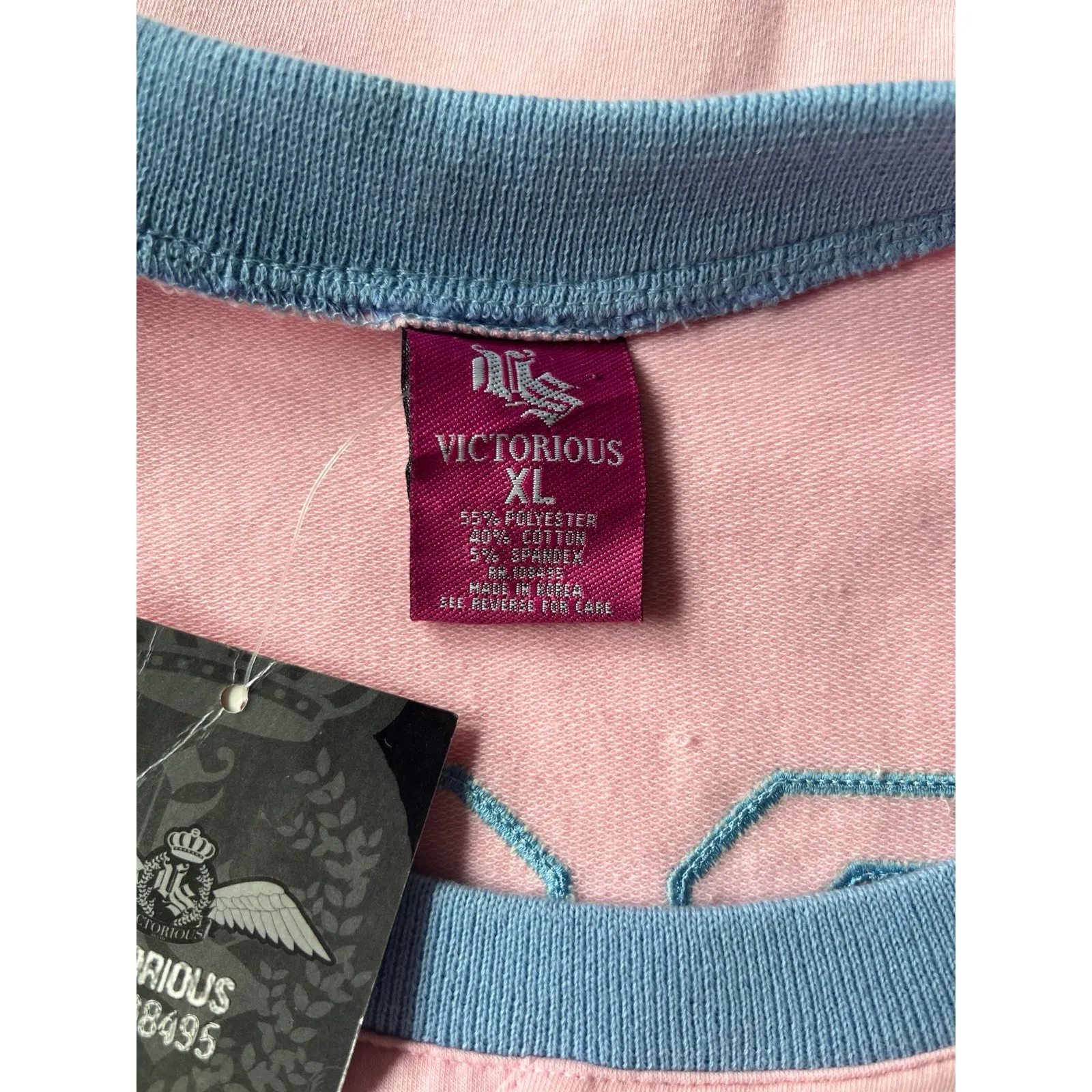 NWT Victorious Women's Y2K Jersey style Pink "Los‎ Angeles" dress size XL - Image 11