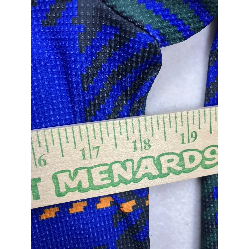 The North Face Womens Long Sleeve Plaid Crewneck Top Blue Green Orange M - Image 4