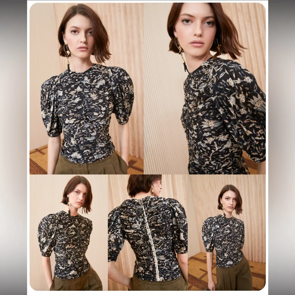 Ulla Johnson Naya Top Rainforest sz 4 - Image 2