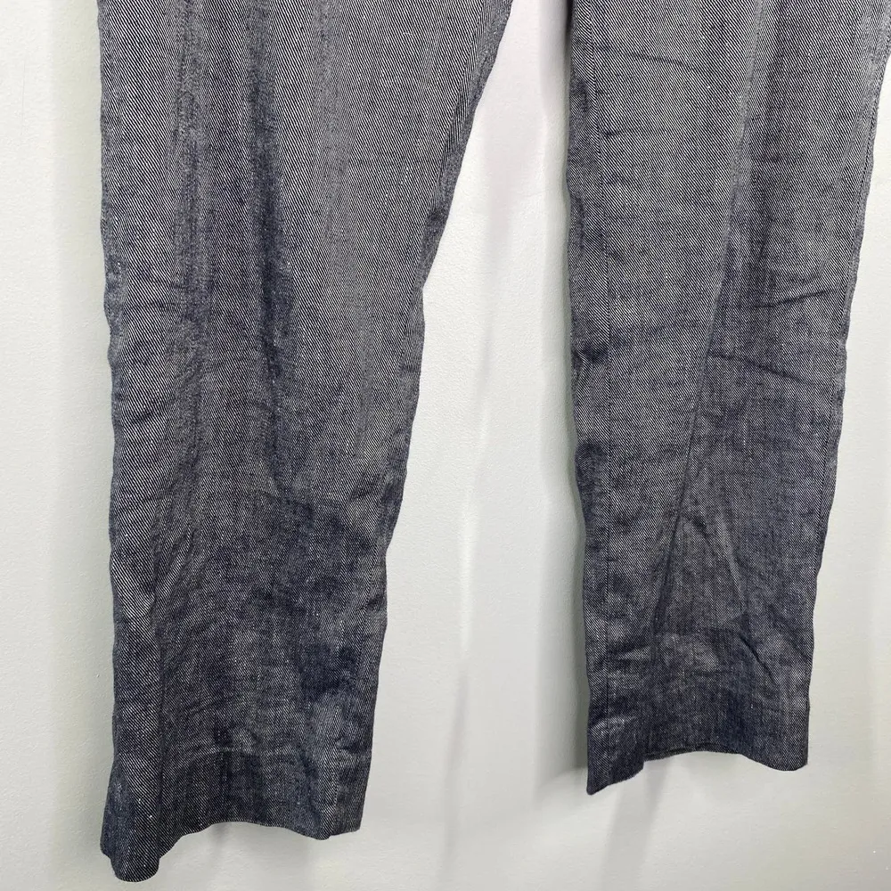 Banana Republic Avery Blue Linen Cotton Blend Dress Pants Women's Size 6 - Image 3