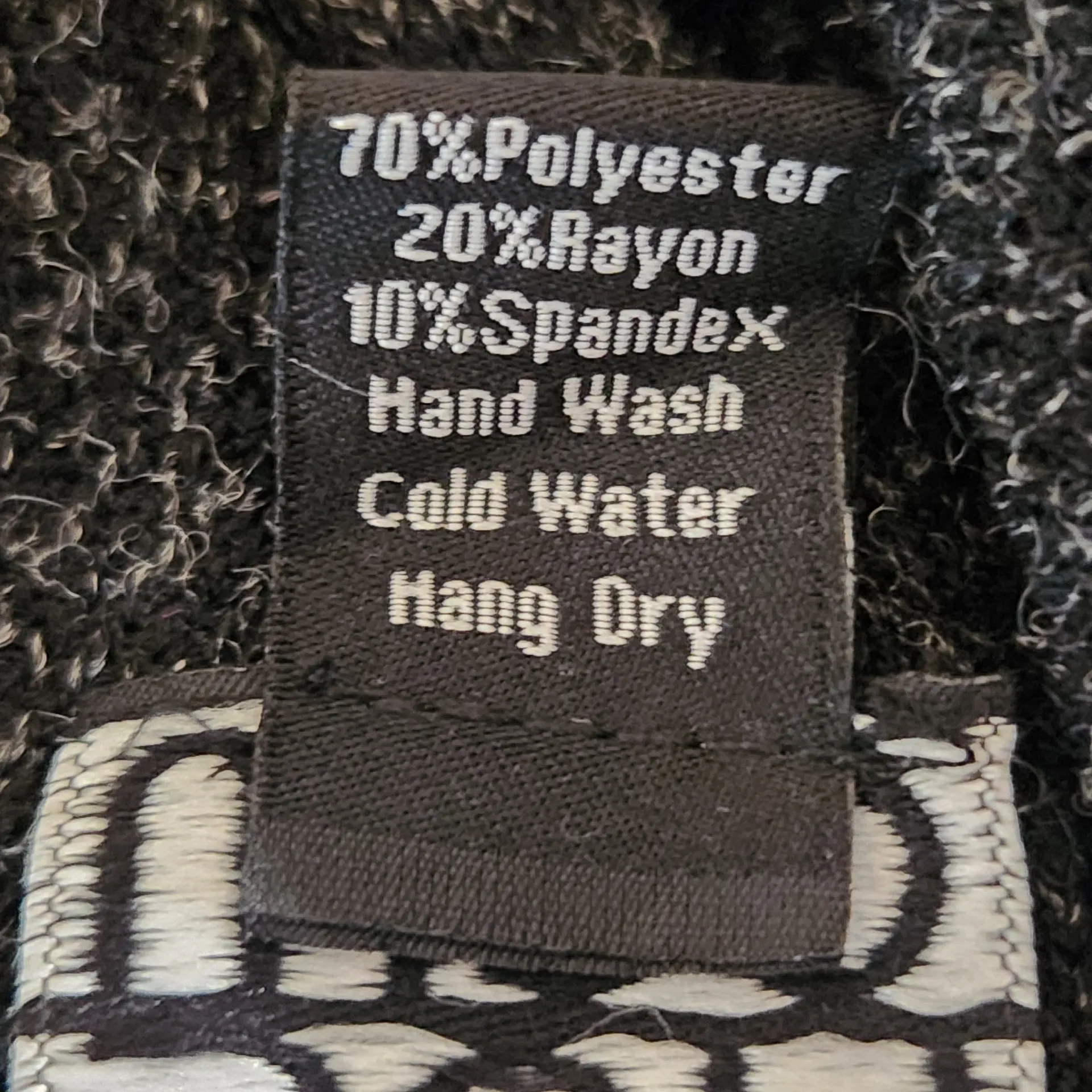 Clara Sunwoo Black Print Knit Cowl Neck Sweater Size XL Black Sweater - Image 7