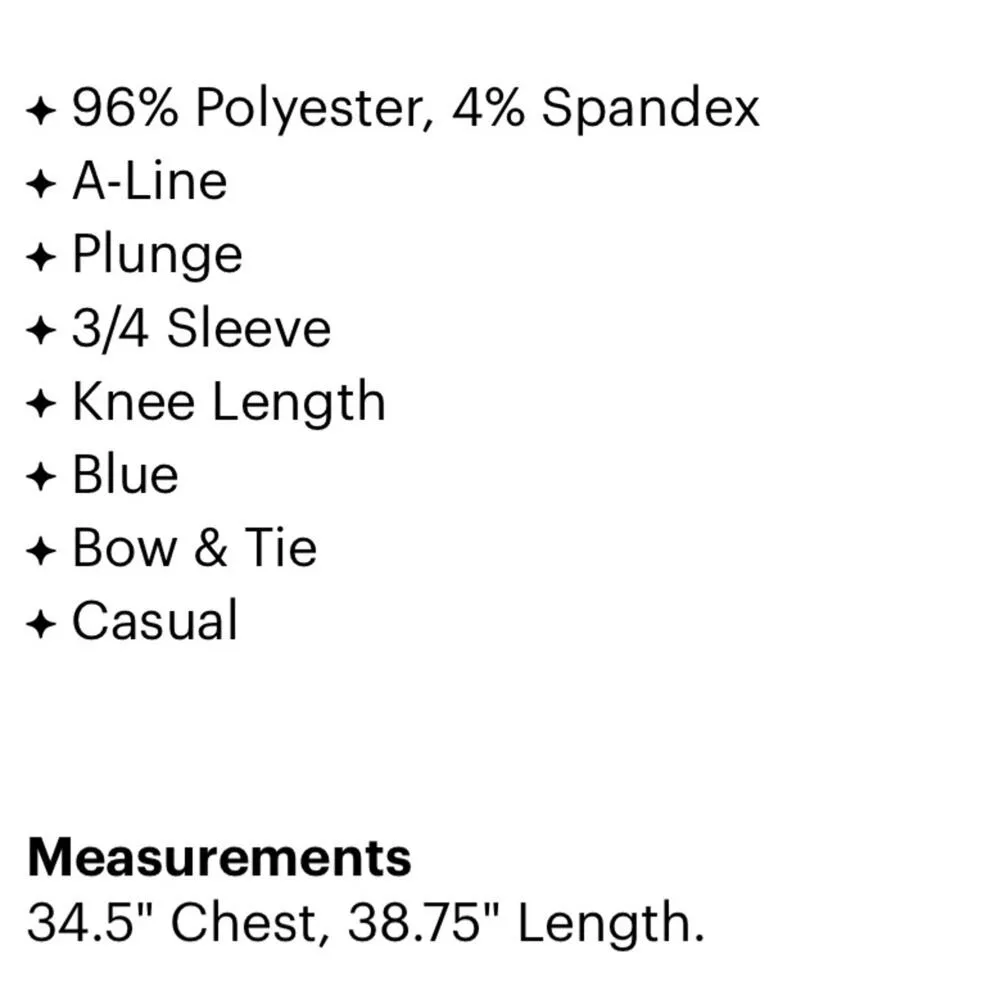 Max & Cleo Blue White Striped Knee Length Wrap Dress Womens Small Classic Preppy - Image 3