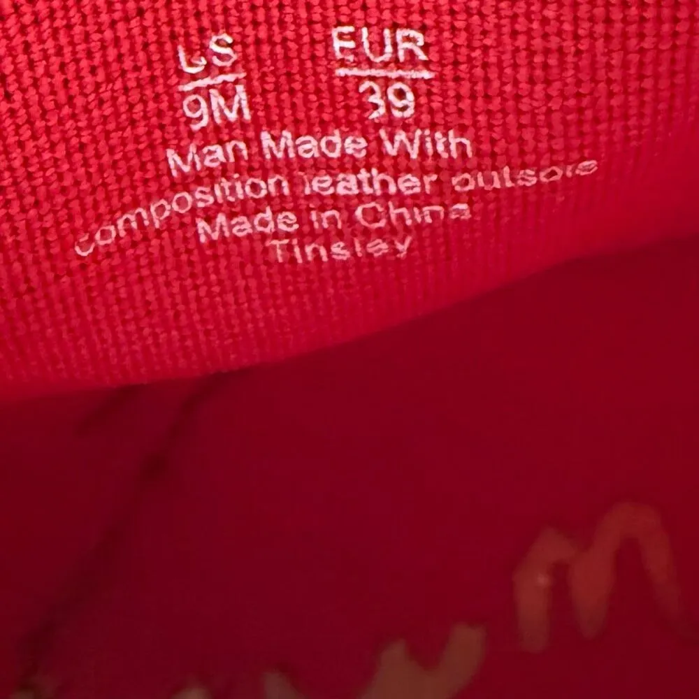 SAM EDELMAN | Tinsley Red Ankle Rain Chelsea Boots Booties Rubber | Size 9 - Image 9