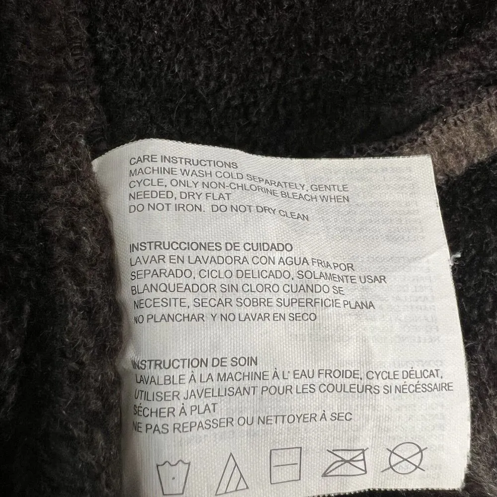 Braetan Faux Fur Shawl Collar Jacket Brown Suede Furry Lined Short Coat Sherpa M Size M - Image 9