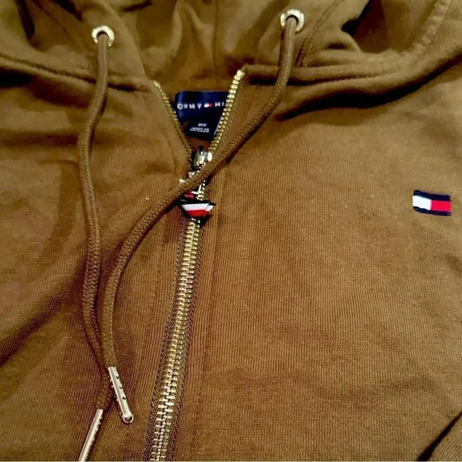 TOMMY HILFIGER Zip Hoodie Hooded Sweatshirt Size 0X MSRP $80 New w/ Tag - Image 4