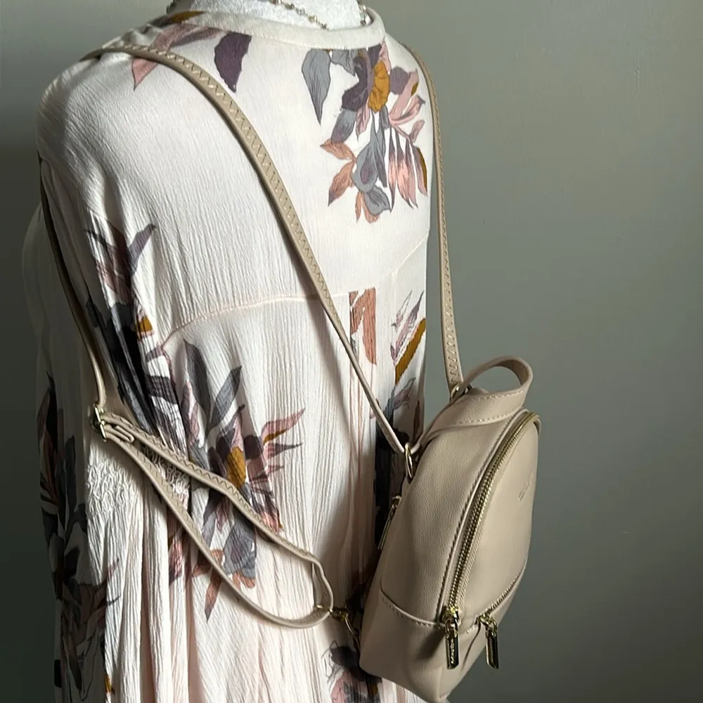 Forever Young Design From Poly Mini Backpack Crossbody Bag - Image 4