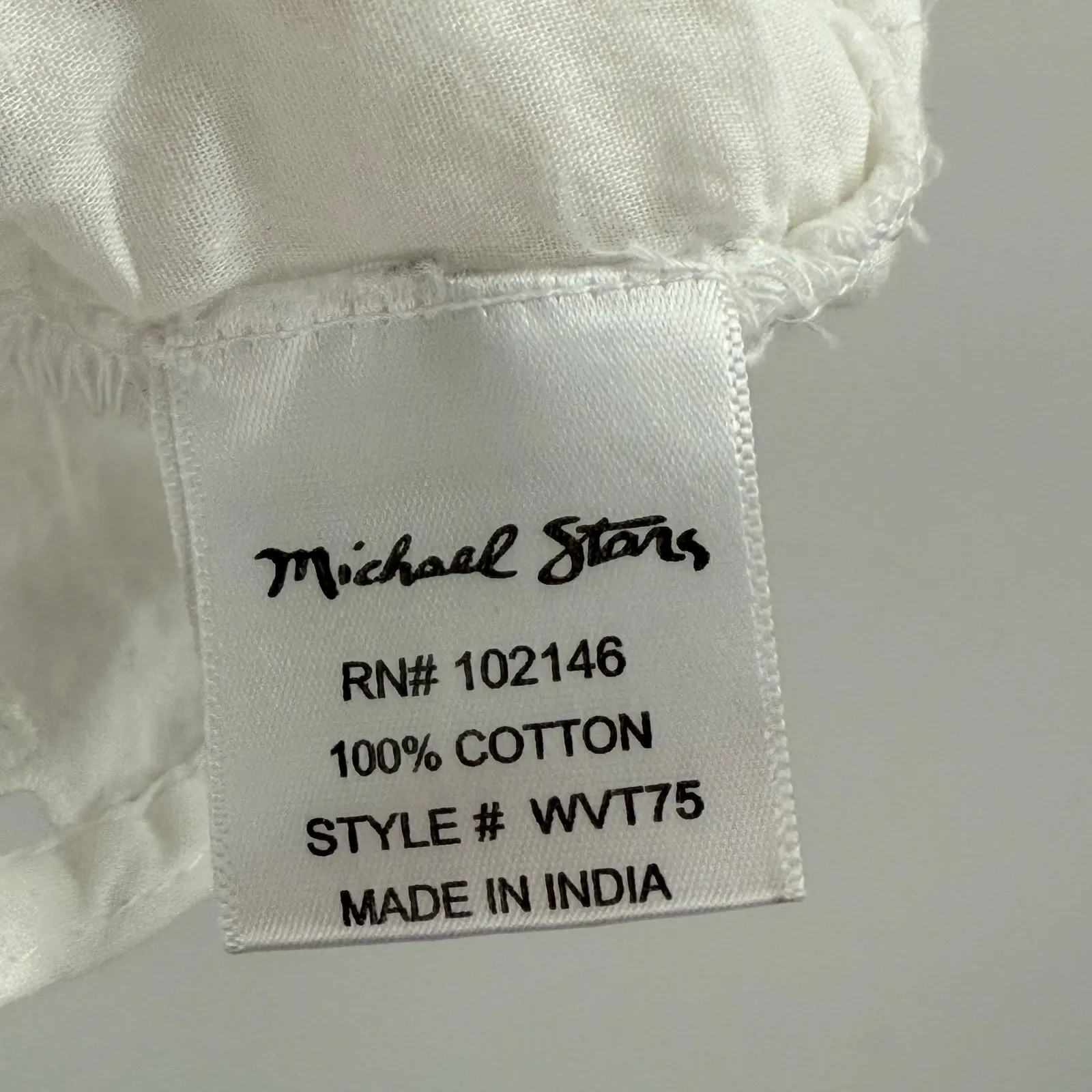 Michael Stars Dress SZ Extra Small New Alessandra Mini Eyelet White Cotton NWOT - Image 15