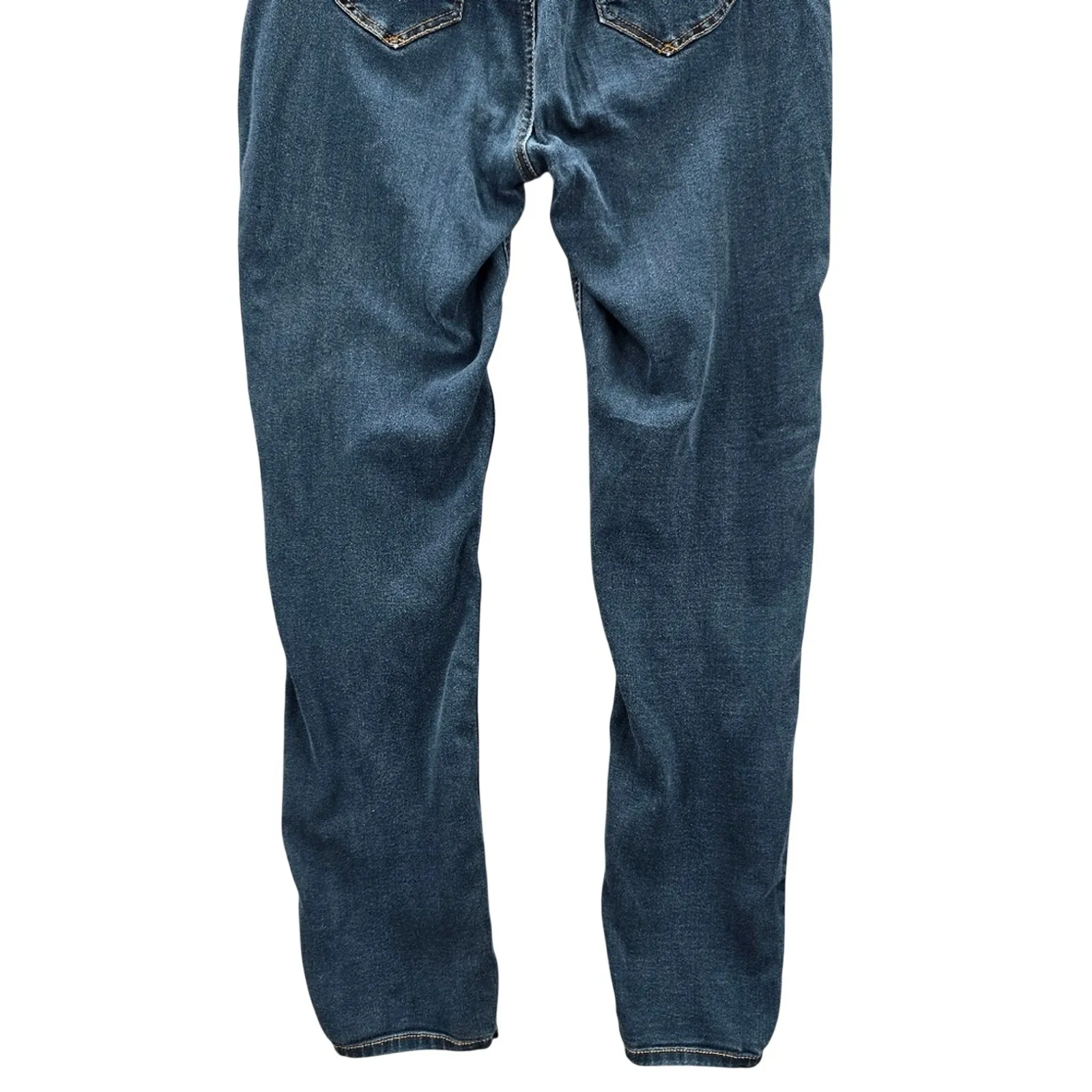 Rue21 Twentyone Black‎ Blue Denim Pants Straight Stretch Skinny Jeans 13/14R - Image 6