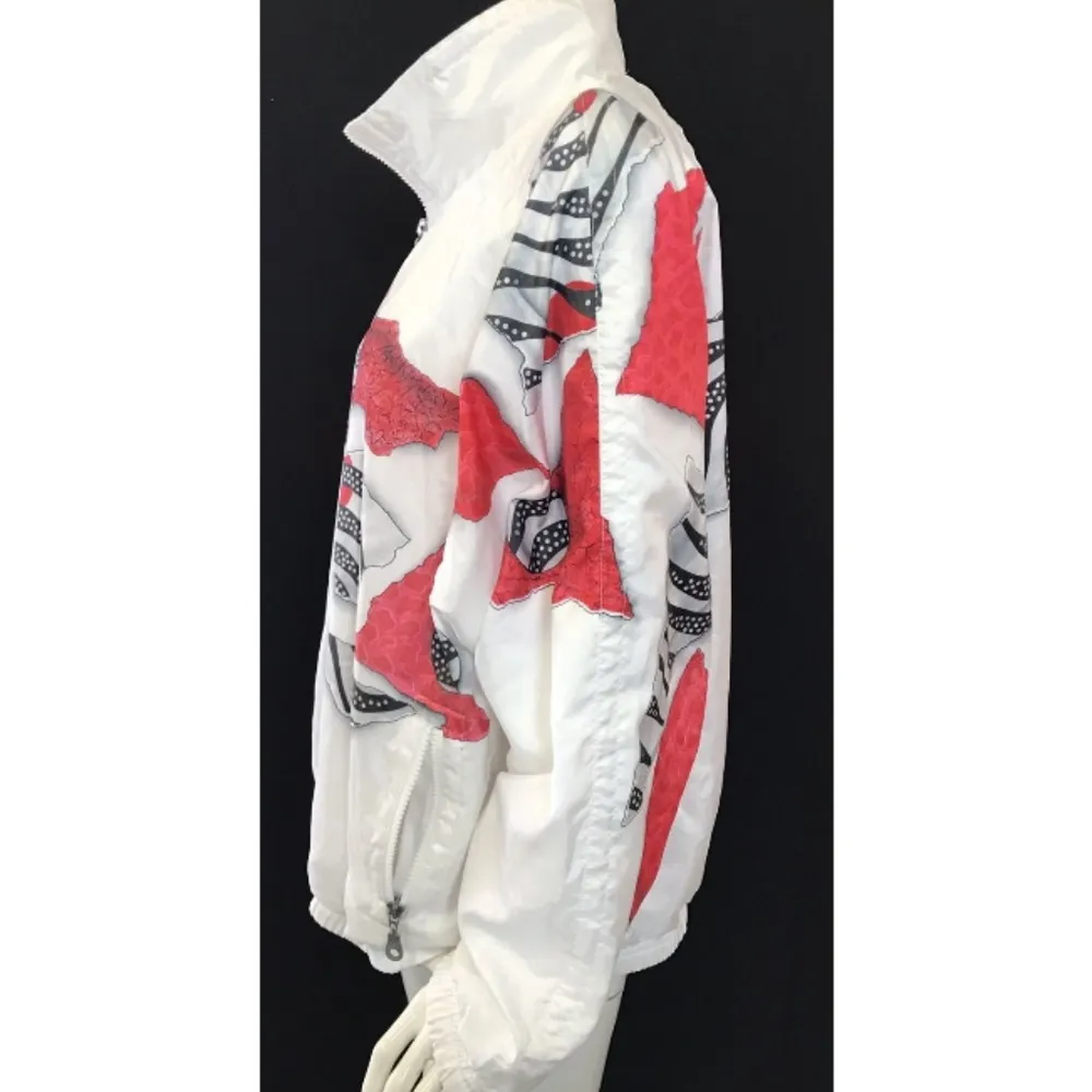 Kaelin White Windbreaker lightweight Breakdance Size L - Image 2