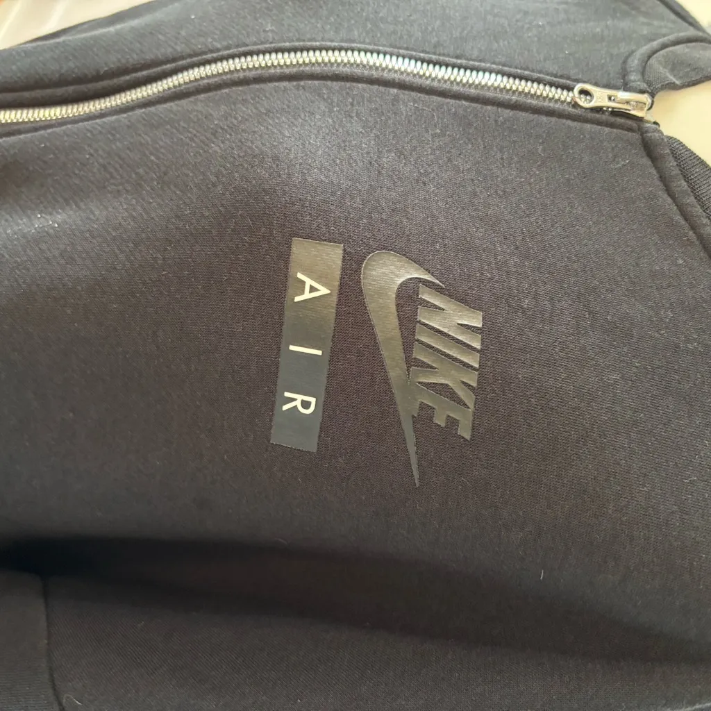 Nike NSW Rally Jacket Varsity Air Cropped Black Sz XL Athleisure Athlete Gym - Image 4