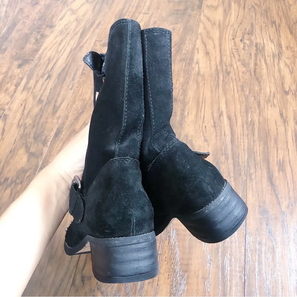 Kelsi Dagger • Ranger boots black suede moto spiked studded engineer harness - Image 10