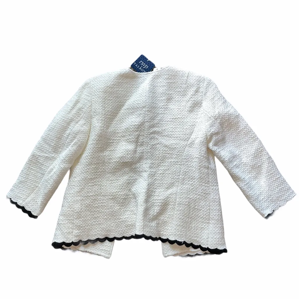 NWT rsvp by TALBOTS SCALLOP-TRIM TWEED JACKET - Image 9