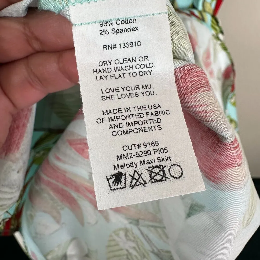 NEW Show Me Your Mumu Maxi Skirt Set Size Small Spicy Peppers Print One Shoulder - Image 9