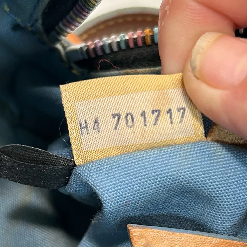 Vintage Y2K Dooney & Bourke Rainbow Signature Mini Bowler Bag in Black - Image 13