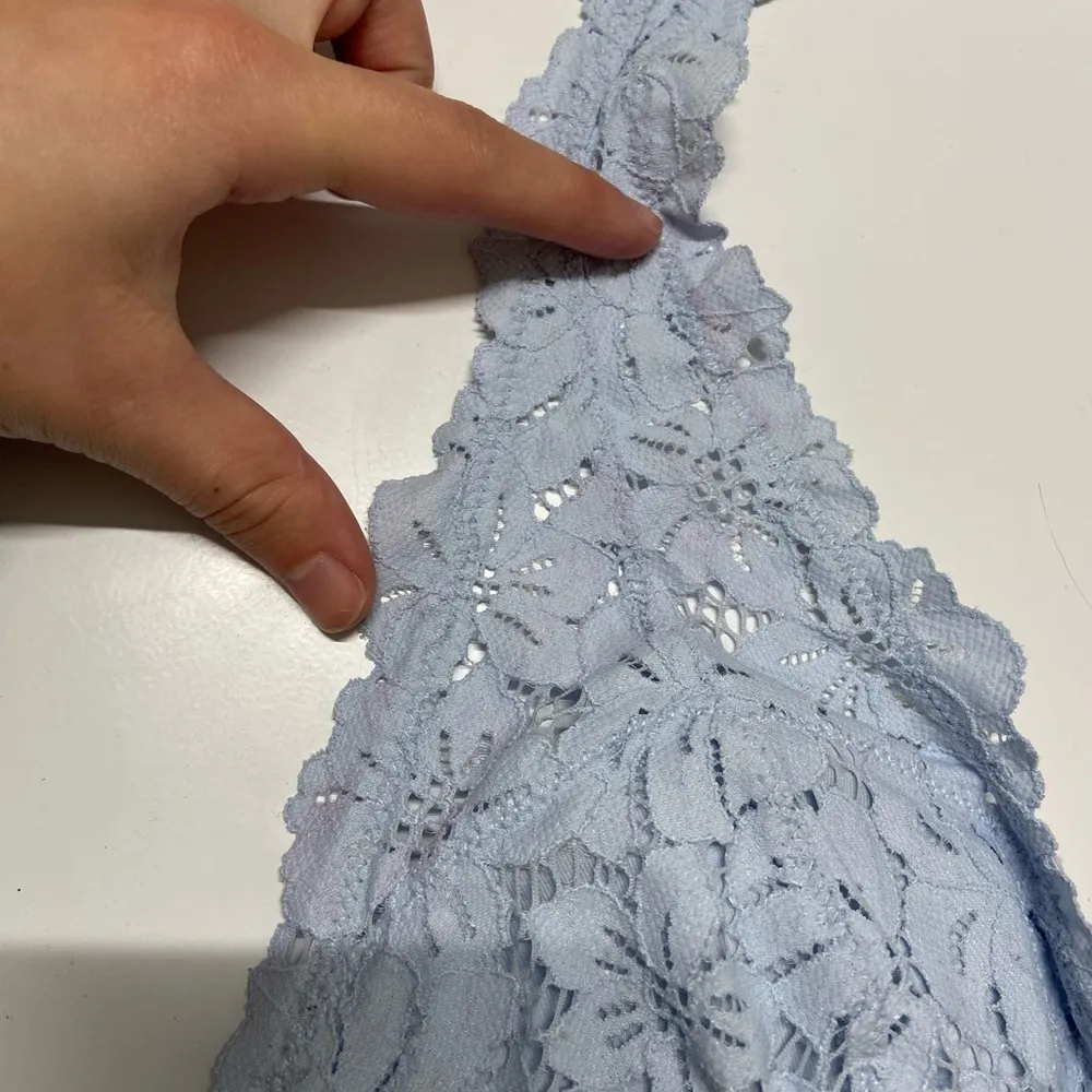 Aerie  light blue‎ halter bralette — medium - Image 4