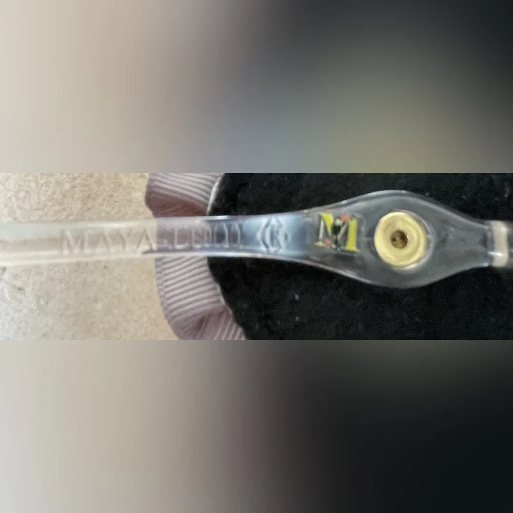 Silver Gray Maya Lulu Beaded Masquerade Woman’s Mask with Side Feather - Image 5