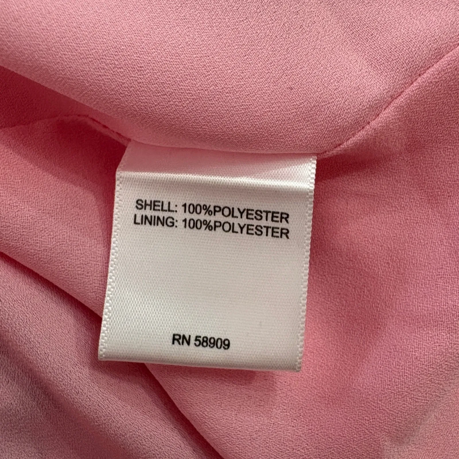 Gibson Latimer Pink Tropical Floral Midi Dress Ruffle Flutter Sleeve Size 6 - Image 7