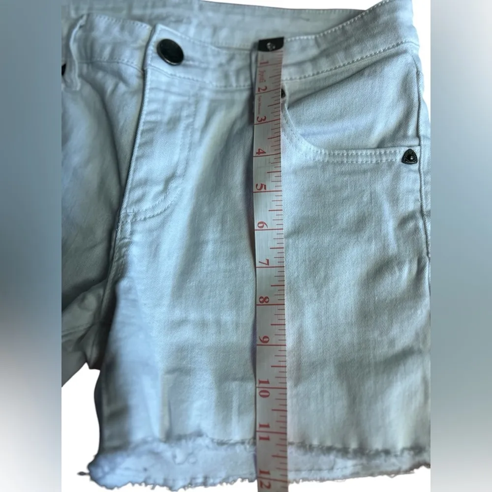 Kut‎ Women's White Denim Cut-Off Shorts Frayed Hem Size 2 Casual - Image 6