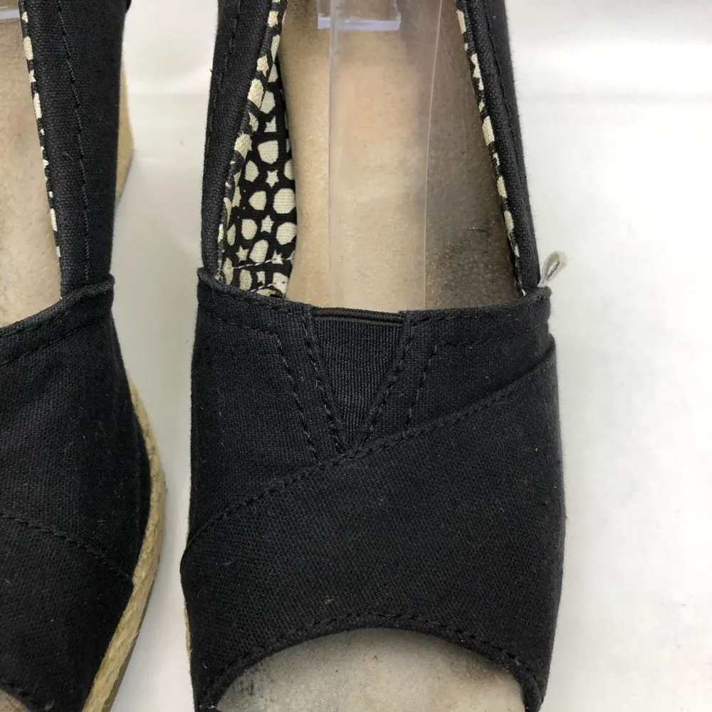 TOMS Canvas Espadrille wedge shoes - Image 4