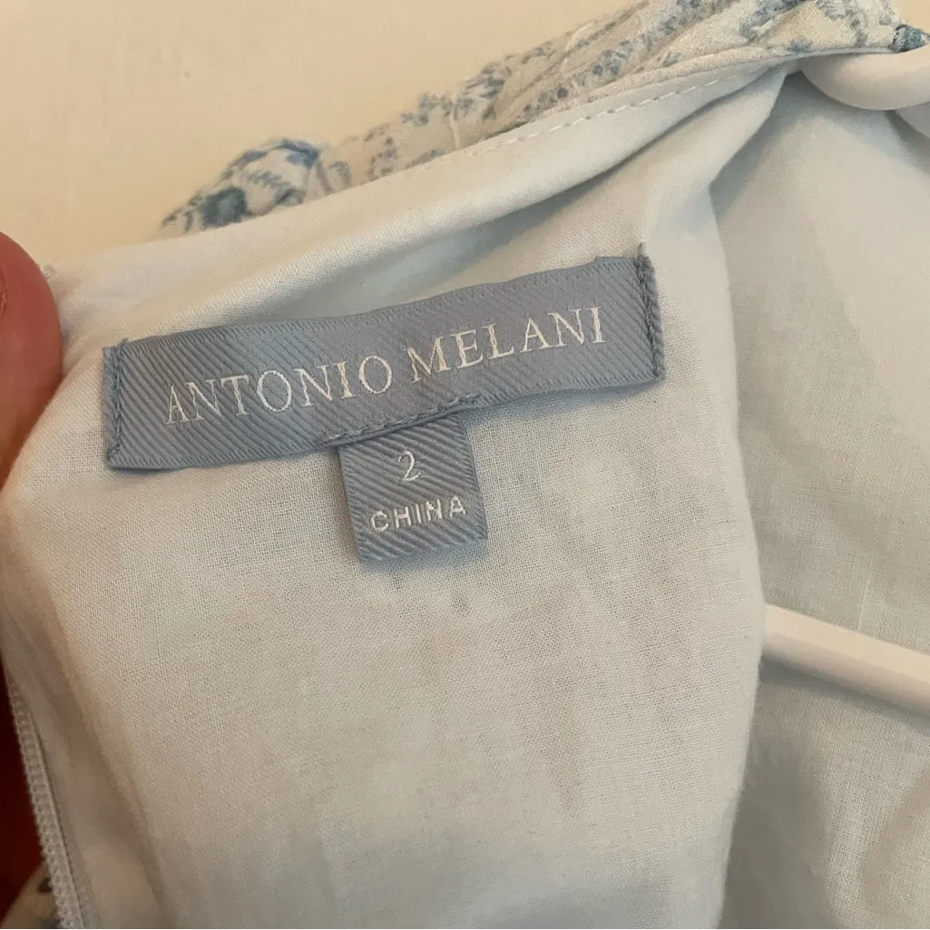 Antonio Melani Light Blue Patterned Maxi Dress - Image 6