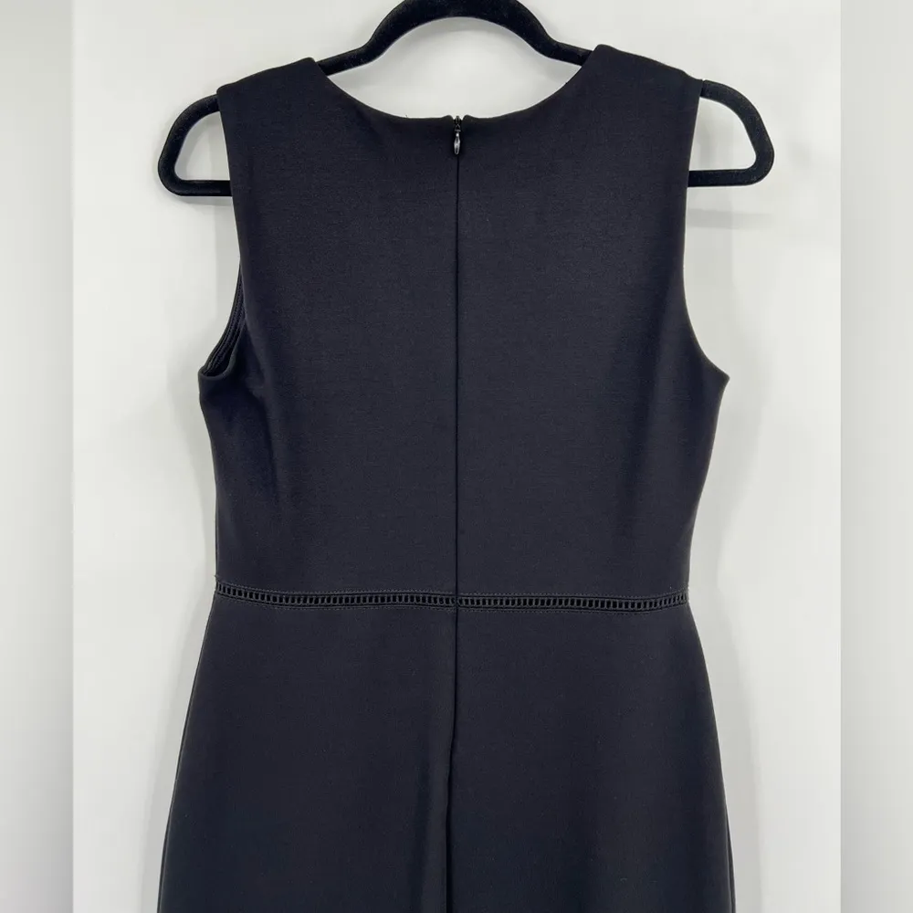 Bailey44 Sheath Midi Dress Sleeveless Cut Outs Zipper Lined Black Size Medium - Image 6