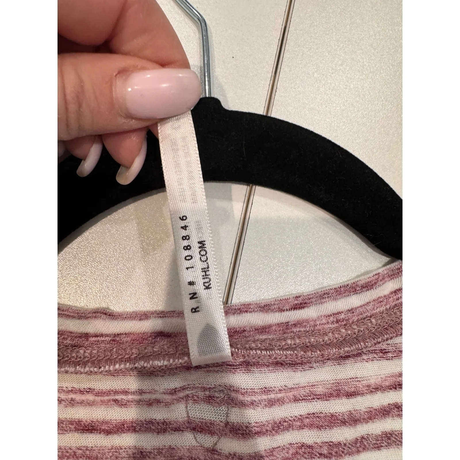 KUHL Womens Striped V Neck Sleeveless Tank Top Size S Athletic Athleisure - Image 4