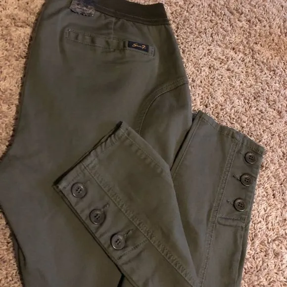 Seven7 Seven olive green ankle pants sz 12 NWT - Image 2