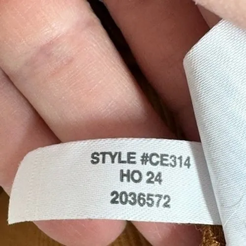 J. Crew Factory Long Sleeve Ribbed Henley Top Rust Brown Orange Size L Casual Size L - Image 6