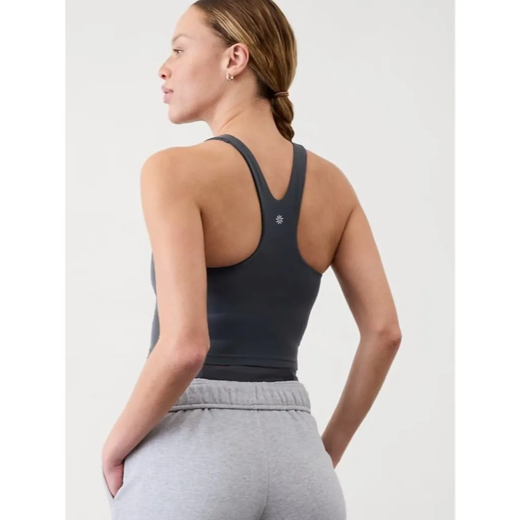 Athleta M Purpose Crop Bra Medium D-DD Black Sand - Image 3