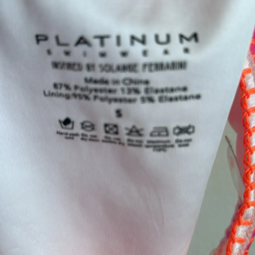 PQ PLATINUM SWIMWEAR Pink Crochet Trim High Neck One Piece Swimsuit - Image 8