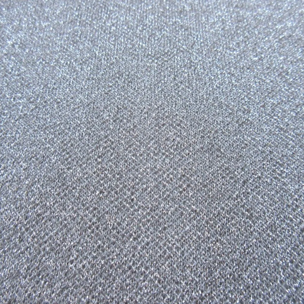 NWT J.Crew 365 Sparkly Sophie in Silver Lurex Gray Open-front Sweater Blazer S - Image 3