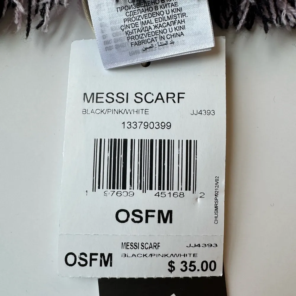 Adidas Messi Miami Reversible Pink and Black Cozy Scarf OSFM NWT - Image 14