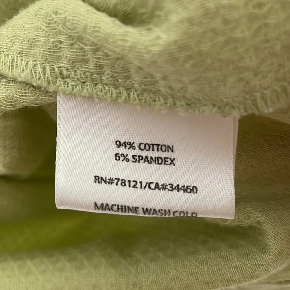 Eileen Fisher Textured Willow Green Vest Medium - Image 5