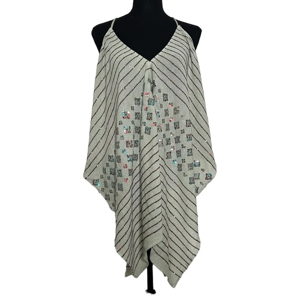 Free People Ibiza Haze Sequin Tank Top Size XS Women’s Green NWT OB1692963. - Image 2