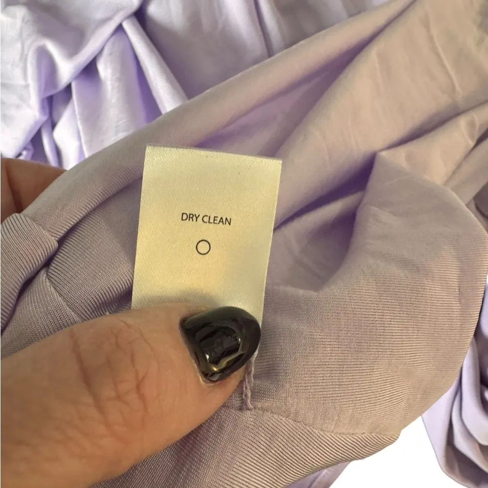 Helsa - NWT Constantina Jersey Dress With Bow in Amethyst Sz XL - Image 11