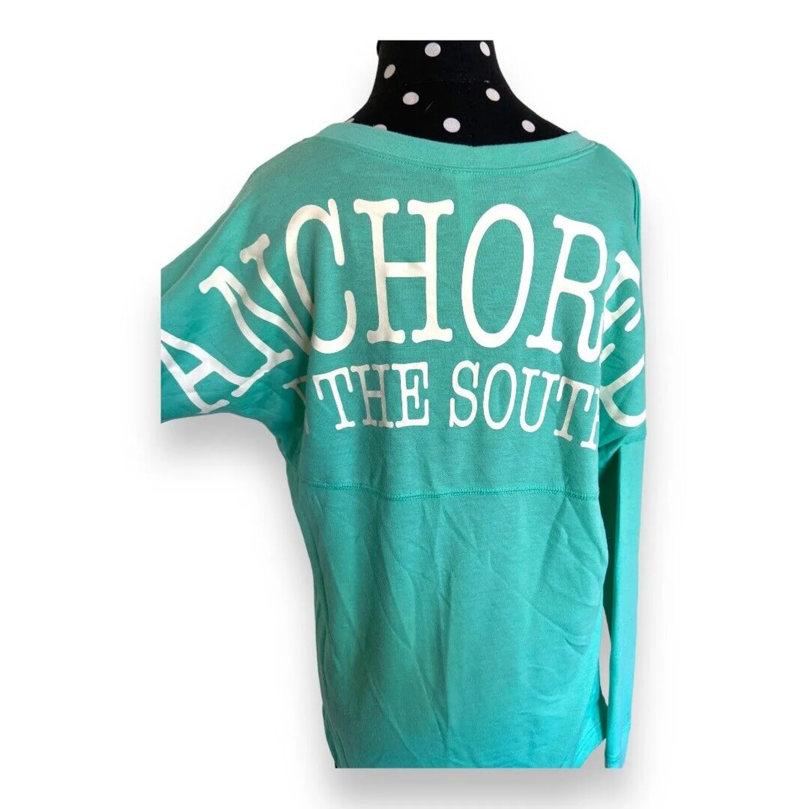 Red Camel‎ Womens Shirt XS Spirit Top Seafoam Green Anchored in the South Jersey - Image 4