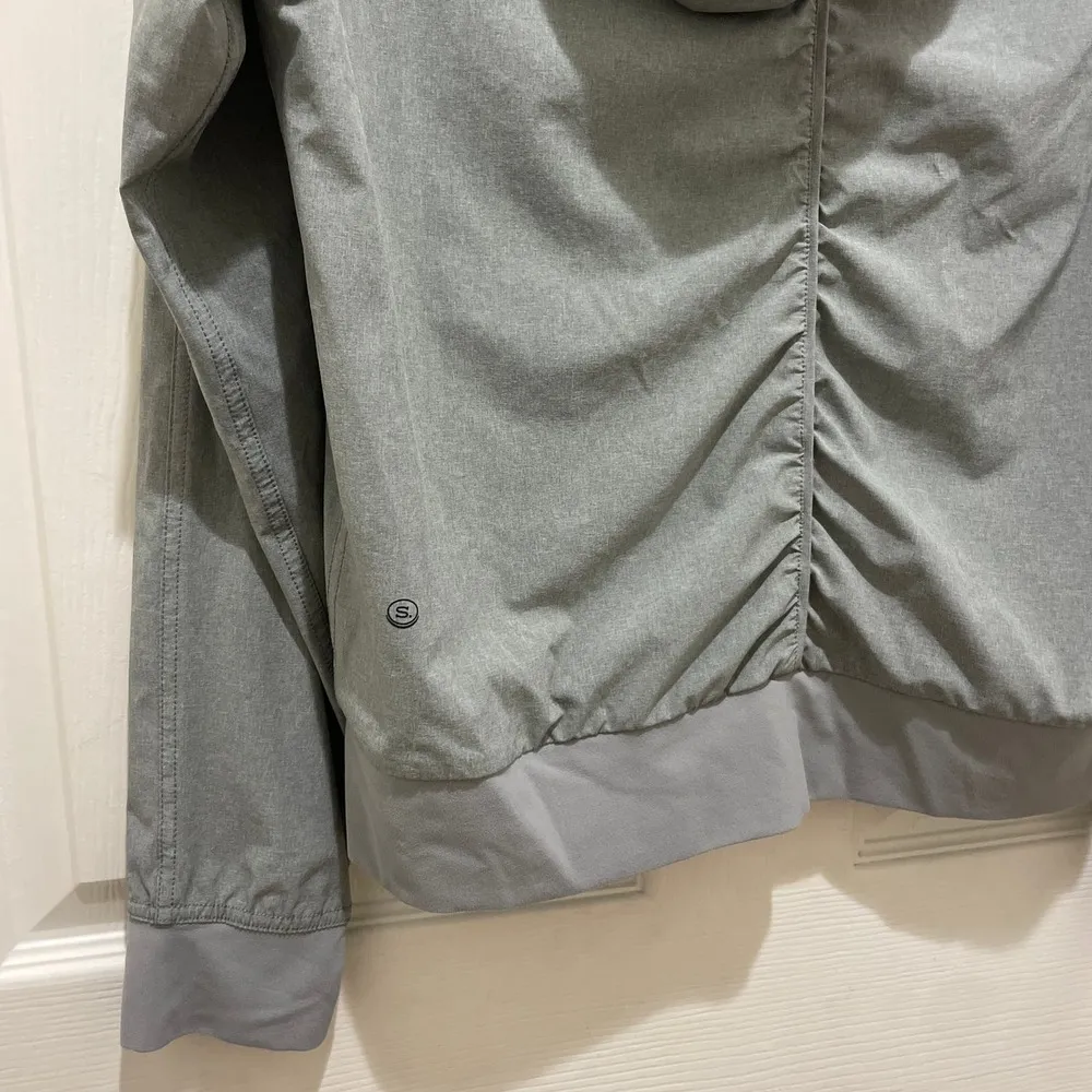 Story by Katy Hearn Heathered Gray Full Zip Jacket Small - Image 3