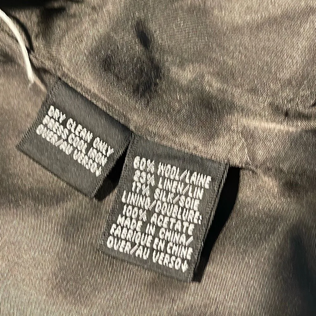 Linda Allard Ellen Tracy Womens Wool Blend One Button Blazer Brown Size 6 Petite - Image 5